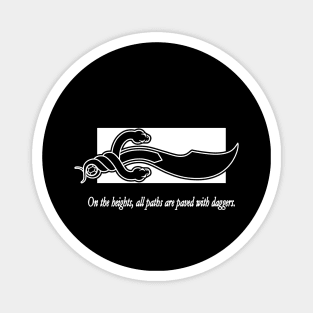 WOT Dagger Classic Chapter Icon With Quote Magnet